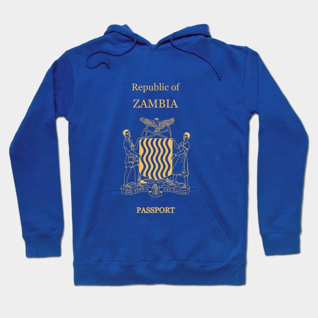 Zambia passport Hoodie by Travellers